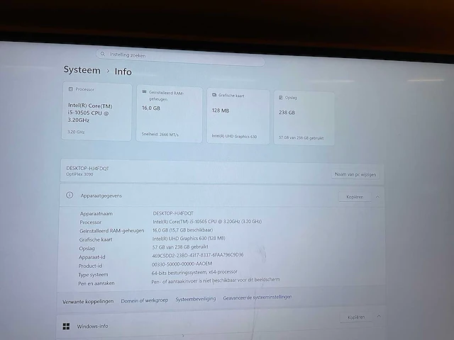 Dell optiplex 3090 desktop en monitor - afbeelding 3 van  7
