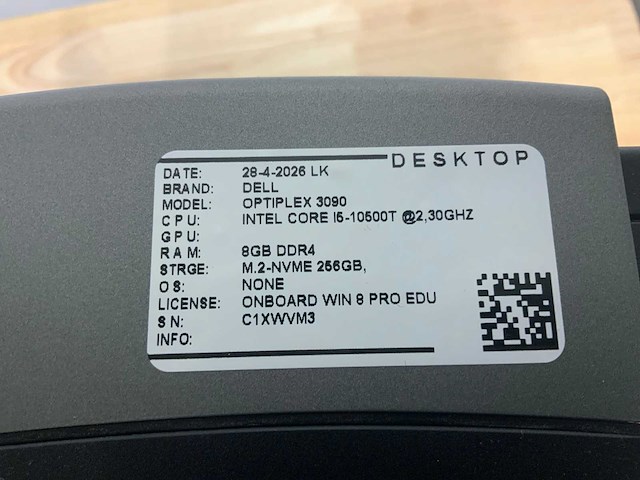 Dell optiplex 3090 desktop set (2x) - afbeelding 2 van  6