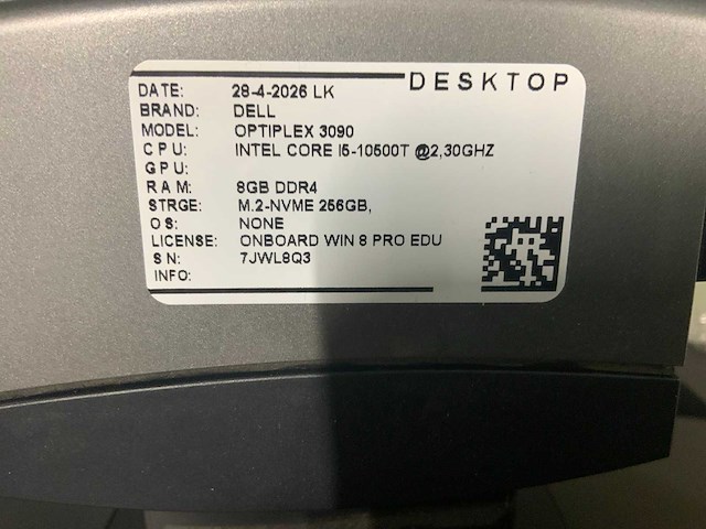 Dell optiplex 3090 desktop set (2x) - afbeelding 2 van  10