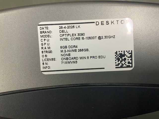 Dell optiplex 3090 desktop set (2x) - afbeelding 10 van  10
