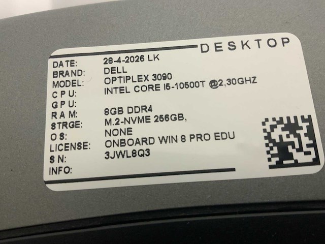 Dell optiplex 3090 desktop set (2x) - afbeelding 2 van  10