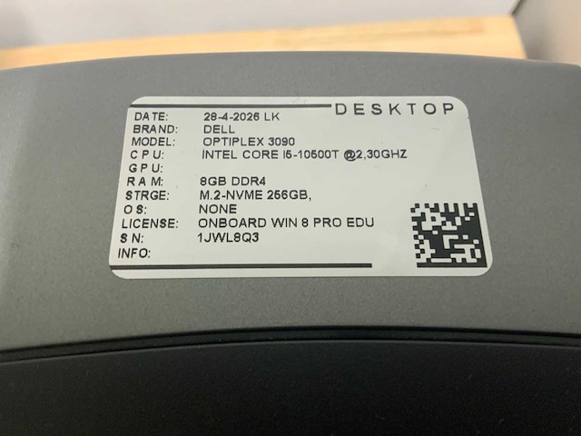 Dell optiplex 3090 desktop set (2x) - afbeelding 10 van  10