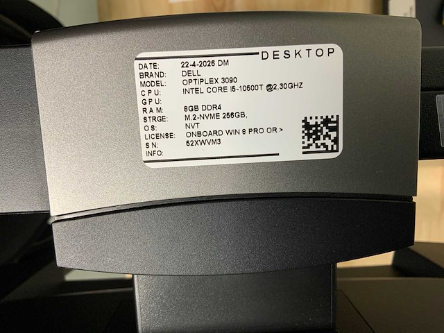 Dell optiplex 3090 desktop set (2x) - afbeelding 3 van  9