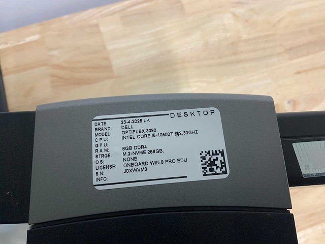 Dell optiplex 3090 desktop set - afbeelding 9 van  9