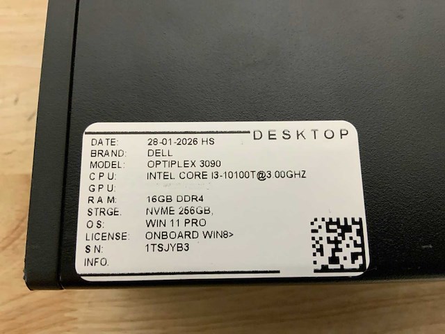 Dell optiplex 3090 micro desktop (4x) - afbeelding 7 van  8