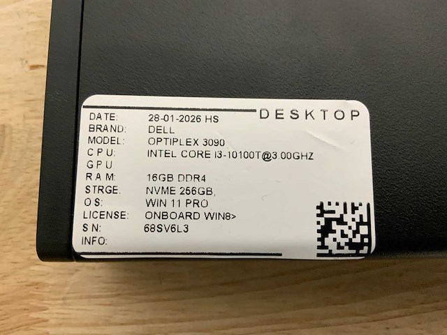 Dell optiplex 3090 micro desktop (4x) - afbeelding 8 van  8
