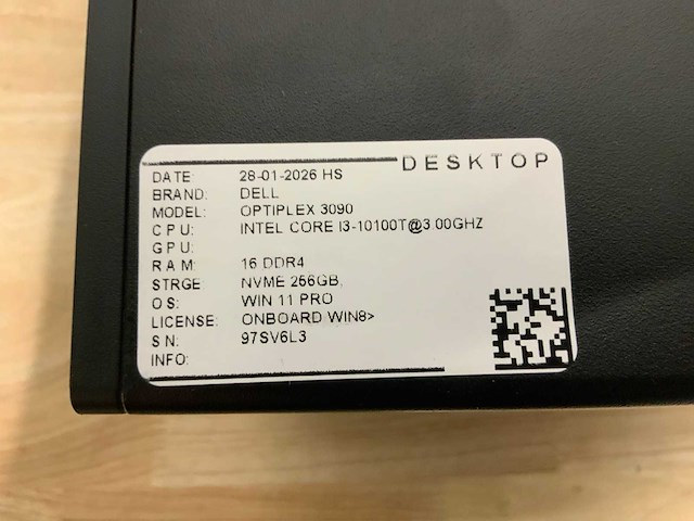 Dell optiplex 3090 micro desktop (4x) - afbeelding 5 van  8