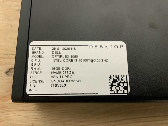 Dell optiplex 3090 micro desktop (4x) - afbeelding 8 van  8