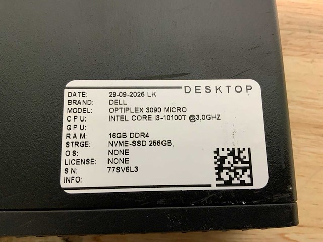 Dell optiplex 3090 micro desktop (5x) - afbeelding 2 van  10
