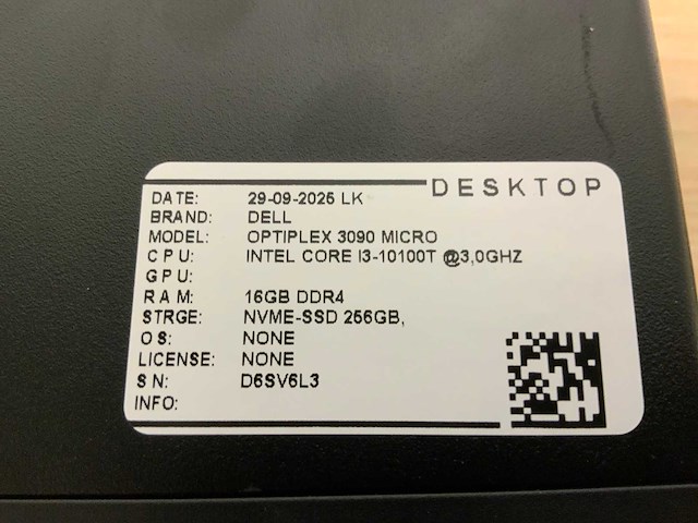 Dell optiplex 3090 micro desktop (5x) - afbeelding 8 van  10