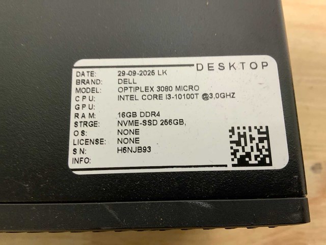 Dell optiplex 3090 micro desktop (5x) - afbeelding 9 van  10