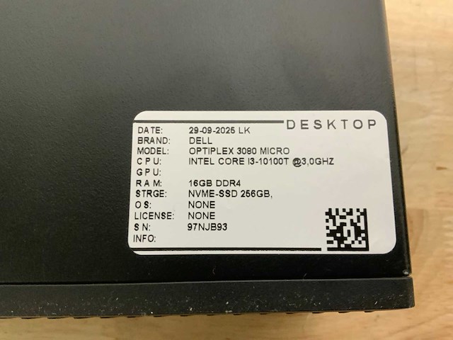 Dell optiplex 3090 micro desktop (5x) - afbeelding 10 van  10