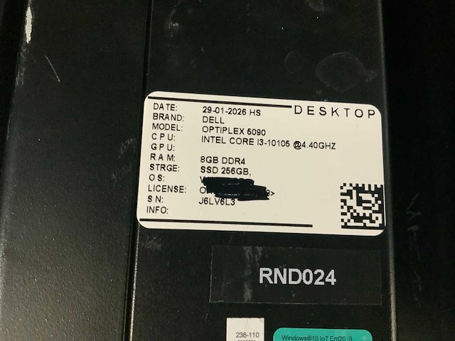 Dell optiplex 5090 desktop (4x) - afbeelding 2 van  10