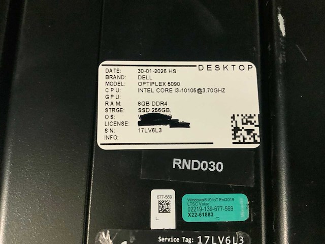 Dell optiplex 5090 desktop (4x) - afbeelding 10 van  10