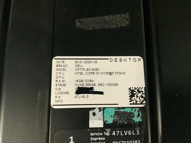 Dell optiplex 5090 desktop (4x) - afbeelding 8 van  9