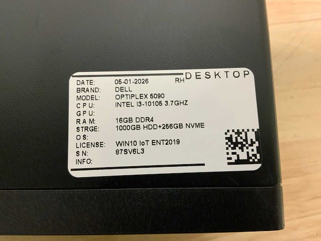 Dell optiplex 5090 desktop - afbeelding 5 van  5