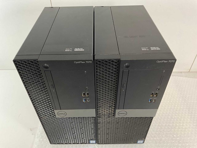 Dell optiplex 7070, core(tm) i7 9th gen, 8 gb ram, 256 gb nvme, amd radeon 8570 2 gb desktops (2x) - afbeelding 2 van  7