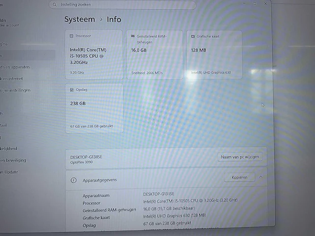 Dell optiplex g13iise desktop en monitor - afbeelding 9 van  14