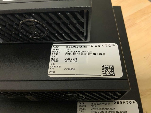 Dell optiplex micro 7020 mini pc (3x) - afbeelding 4 van  7