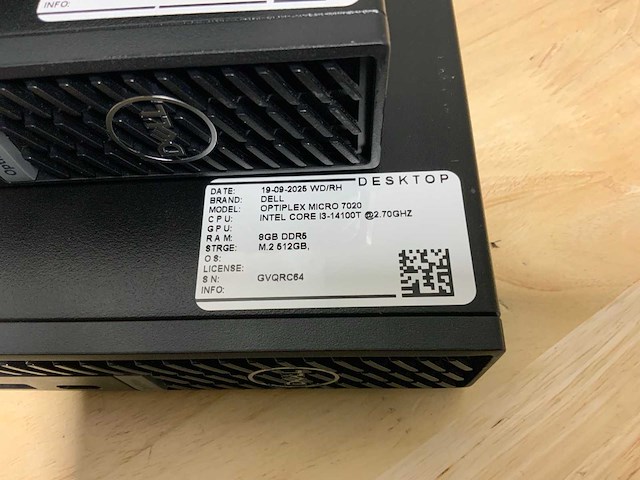 Dell optiplex micro 7020 mini pc (3x) - afbeelding 5 van  7