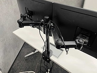 Dell p2417 - 24" monitoren met dubbele monitorarm - hdmi, dp, vga - afbeelding 2 van  23