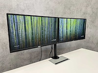 Dell p2417 - 24" monitoren met dubbele monitorarm - hdmi, dp, vga - afbeelding 1 van  23