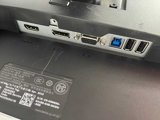 Dell p2417 - 24" monitoren met dubbele monitorarm - hdmi, dp, vga - afbeelding 21 van  23