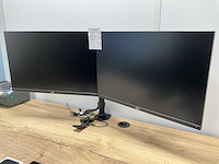 Dell p2421 monitor op monitorsteun (2x) - afbeelding 1 van  4