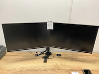 Dell p2421 monitor op monitorsteun (2x) - afbeelding 2 van  4