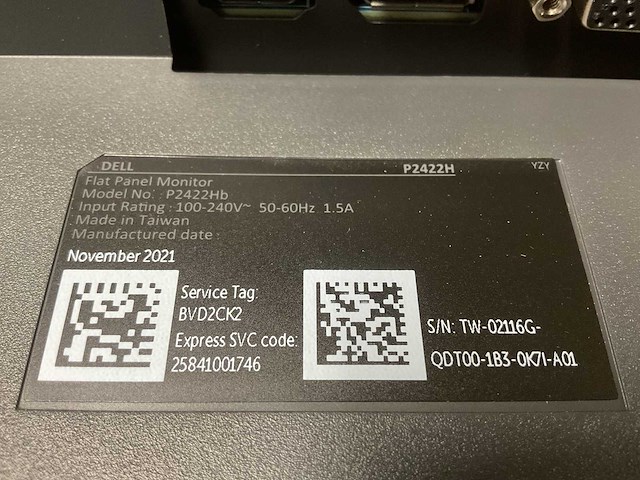 Dell p2422hb flat pannel monitor - afbeelding 6 van  6