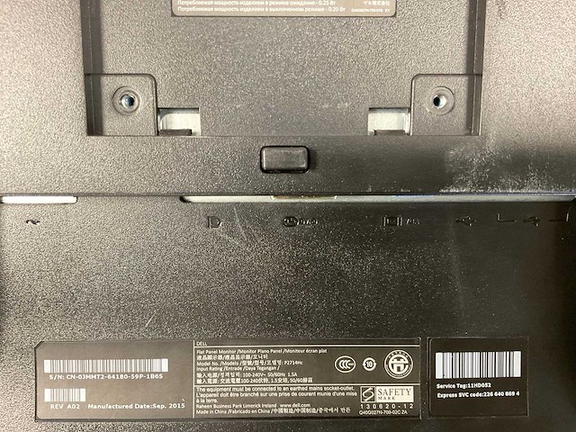Dell (p2714hc) 27”, 1920x1080 (fhd) ips monitors (2x) - afbeelding 6 van  6