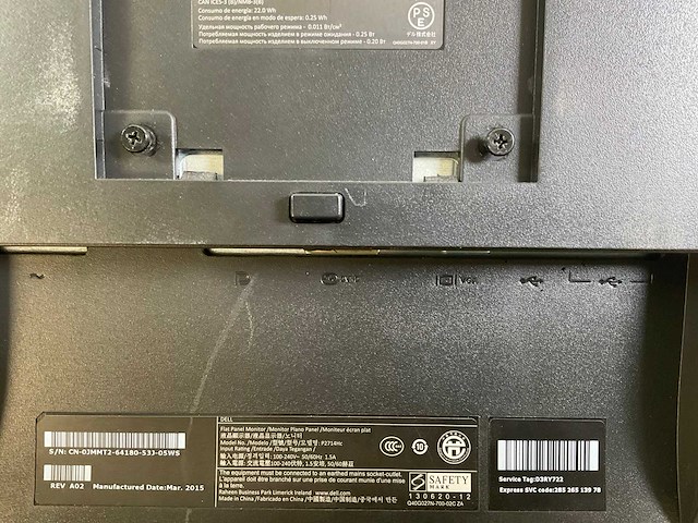 Dell (p2714hc) 27”, 1920x1080 (fhd) ips monitors (2x) - afbeelding 7 van  7