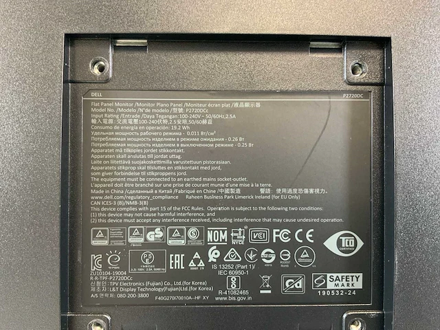 Dell (p2720dc) 27", 2560x1440 (qhd) ips monitor - afbeelding 5 van  6