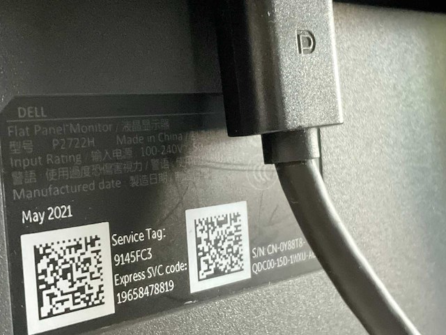 Dell p2722h monitor (2x) - afbeelding 6 van  9