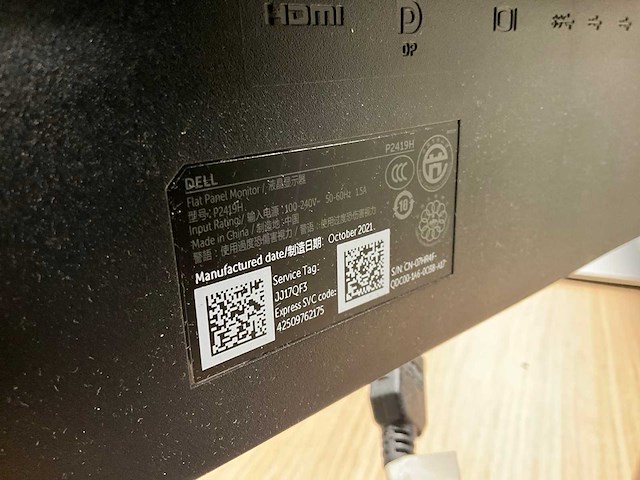Dell p3222qe/p2419h monitor (6x) - afbeelding 5 van  8