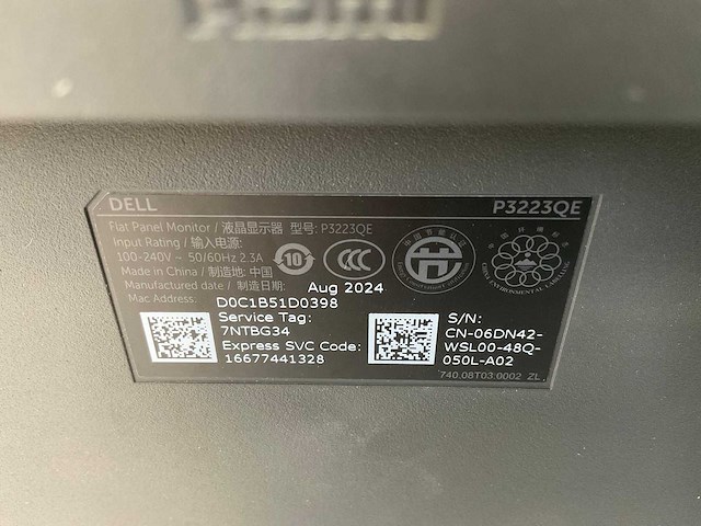 Dell (p3223de) 32”, 2560x1440 (qhd) ips monitor - afbeelding 2 van  2