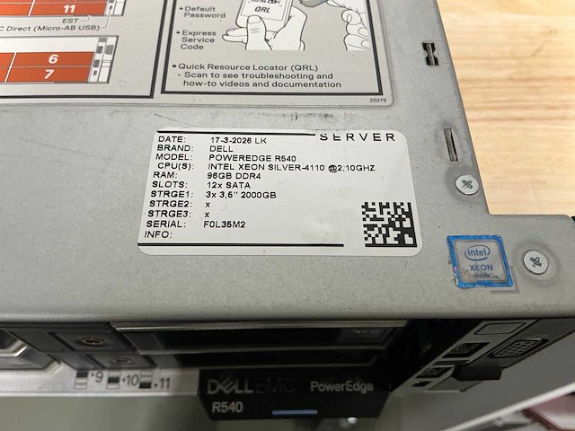 Dell poweredge r540 server - afbeelding 4 van  8