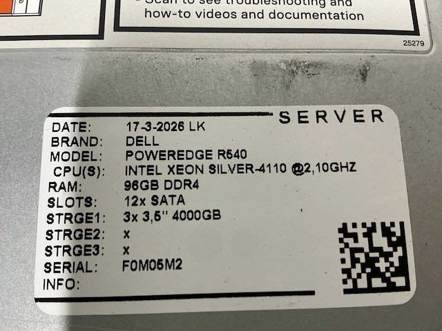 Dell poweredge r540 server - afbeelding 6 van  12