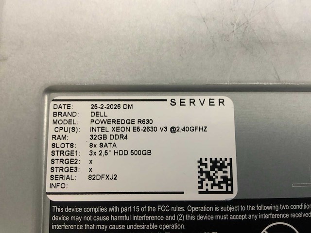 Dell poweredge r630 server (2x) - afbeelding 6 van  11