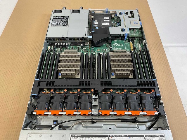 Dell poweredge r640, 2x xeon(r) gold 6226r, 12x 32 gb ram, no hdd rack mount chassis - afbeelding 5 van  8