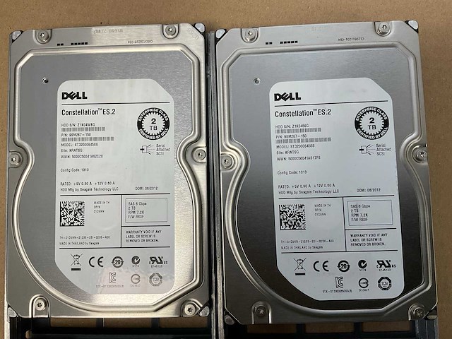 Dell poweredge r720, 2x xeon(r) e5-2640, 128 gb ram(8x 16gb), 8x 2 tb sas(st32000645ss) rack mount chassis - afbeelding 2 van  8