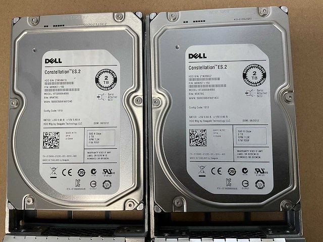 Dell poweredge r720, 2x xeon(r) e5-2640, 128 gb ram(8x 16gb), 8x 2 tb sas(st32000645ss) rack mount chassis - afbeelding 3 van  8