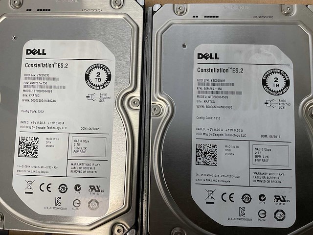 Dell poweredge r720, 2x xeon(r) e5-2640, 128 gb ram(8x 16gb), 8x 2 tb sas(st32000645ss) rack mount chassis - afbeelding 5 van  8