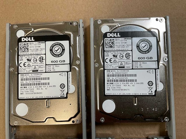 Dell poweredge r730, 2x xeon(r) e5-2650 v4, 512 gb ram(16x 32gb), 7x 600 gb sas(al13sxb60en) rack mount chassis - afbeelding 2 van  12