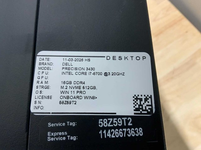 Dell precision 3430 (i7) desktop - afbeelding 2 van  2