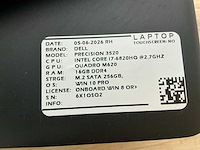 Dell precision 3520(i7) laptop (4x) - afbeelding 9 van  10