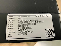 Dell precision 3620 (i7) desktop (2x) - afbeelding 4 van  5