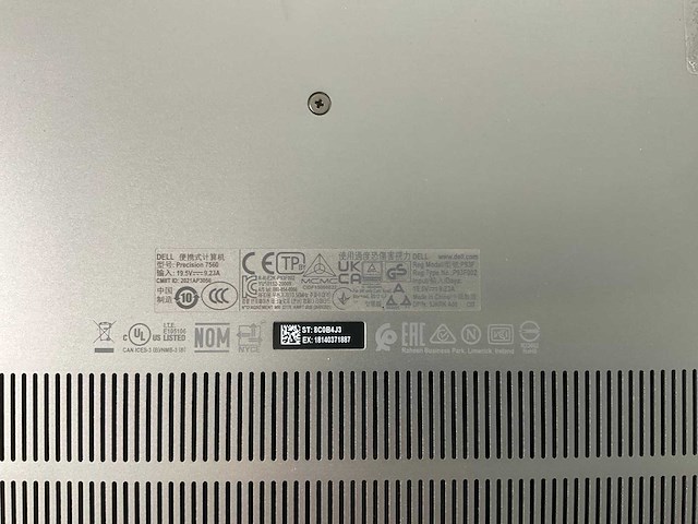 Dell precision 7560 15.6”, core(tm) i7 11th gen, 32 gb ram, 1 tb nvme, nvidia rtx a2000 4 gb laptop - afbeelding 7 van  7