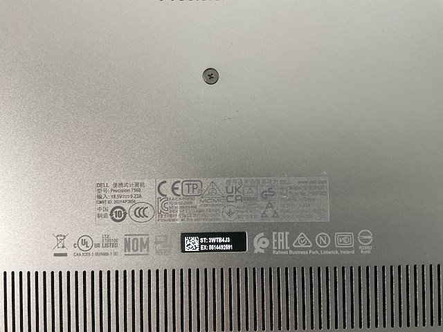 Dell precision 7560 15.6”, core(tm) i7 11th gen, 32 gb ram, 1 tb nvme, nvidia rtx a2000 4 gb laptop - afbeelding 7 van  7