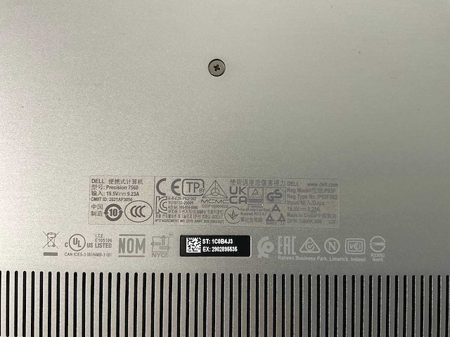 Dell precision 7560 15.6”, core(tm) i7 11th gen, 32 gb ram, 1 tb nvme, nvidia rtx a2000 4 gb laptop - afbeelding 4 van  4
